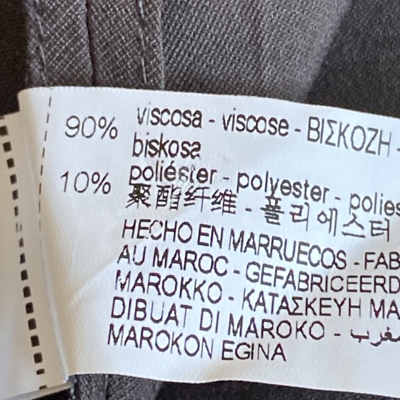 NWT. Zara ZW COLLECTION Anthracite Grey Viscose +Wrap Midi Shirtdress. Size L. - Picture 10 of 11